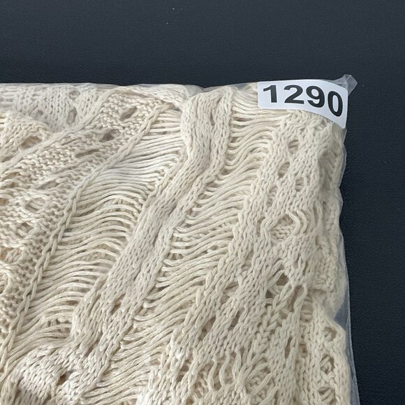 Women's Bohemian Lace Ivory Crochet Swim Cover‎ Up Tunic Dress Size One Size - Picture 13 of 13